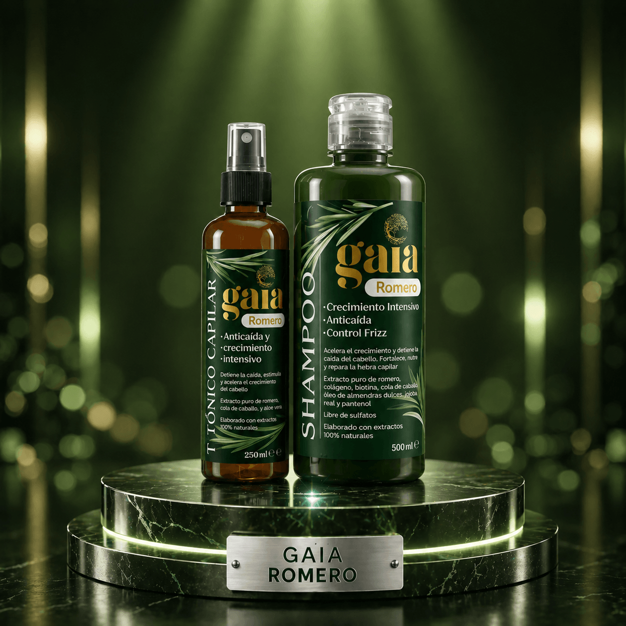 Kit Tratamiento Capilar Romero GAIA  - 💚 Di adiós a la caída y haz crecer tu cabello de forma natural